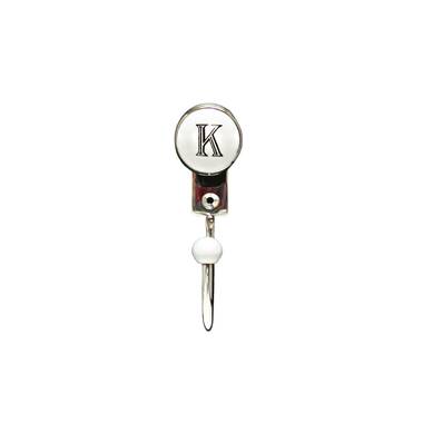 Red Barrel Studio Alphabet Wall Hook Letter K Shiny Nickel Wayfair